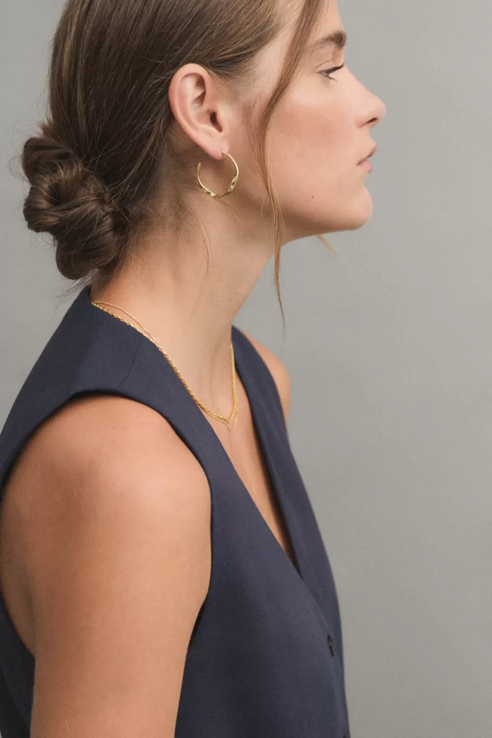 eseOese ARO ORGANIC EARRINGS GOLD Fashion