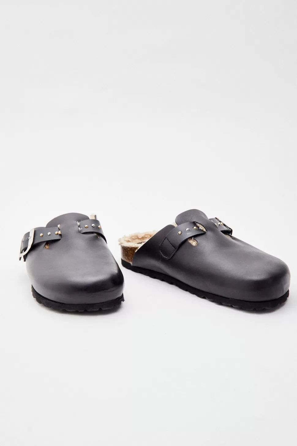 eseOese BIO LEATHER CLOGS BLACK Cheap
