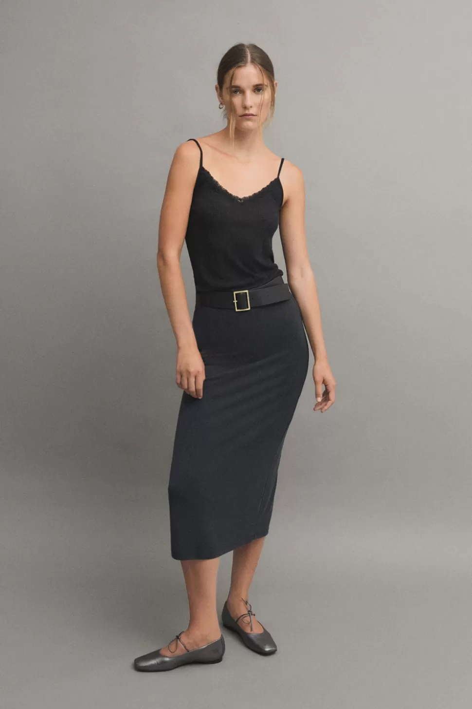 eseOese BLONDA TANK TOP NEGRO Best Sale