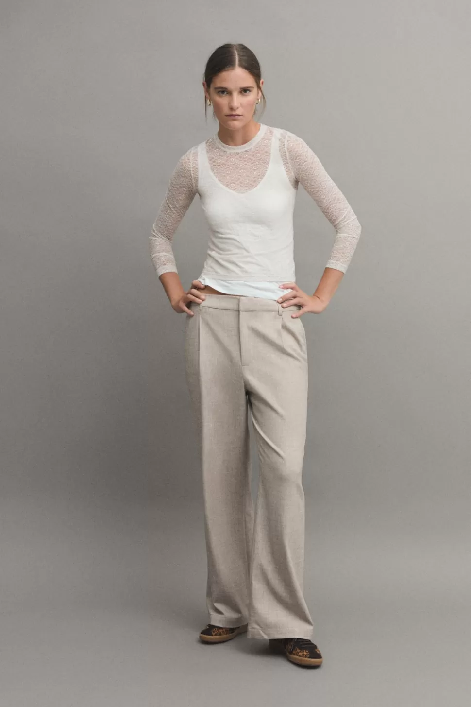eseOese BROOKLYN PANTS LIGHTTAUPE Cheap