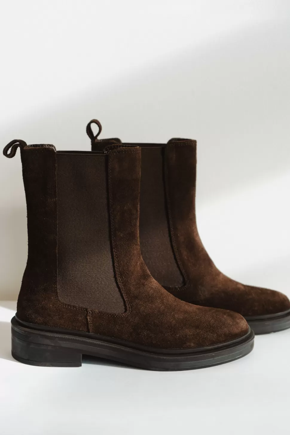 eseOese CHELSEA HIGH BOOTS DARKBROWN Hot