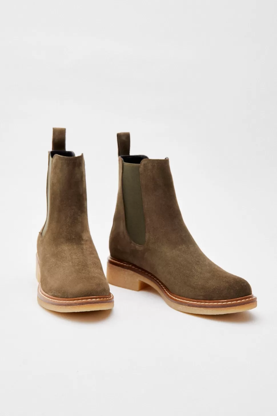 eseOese CHELSEA SUEDE BOOTS KHAKI Fashion