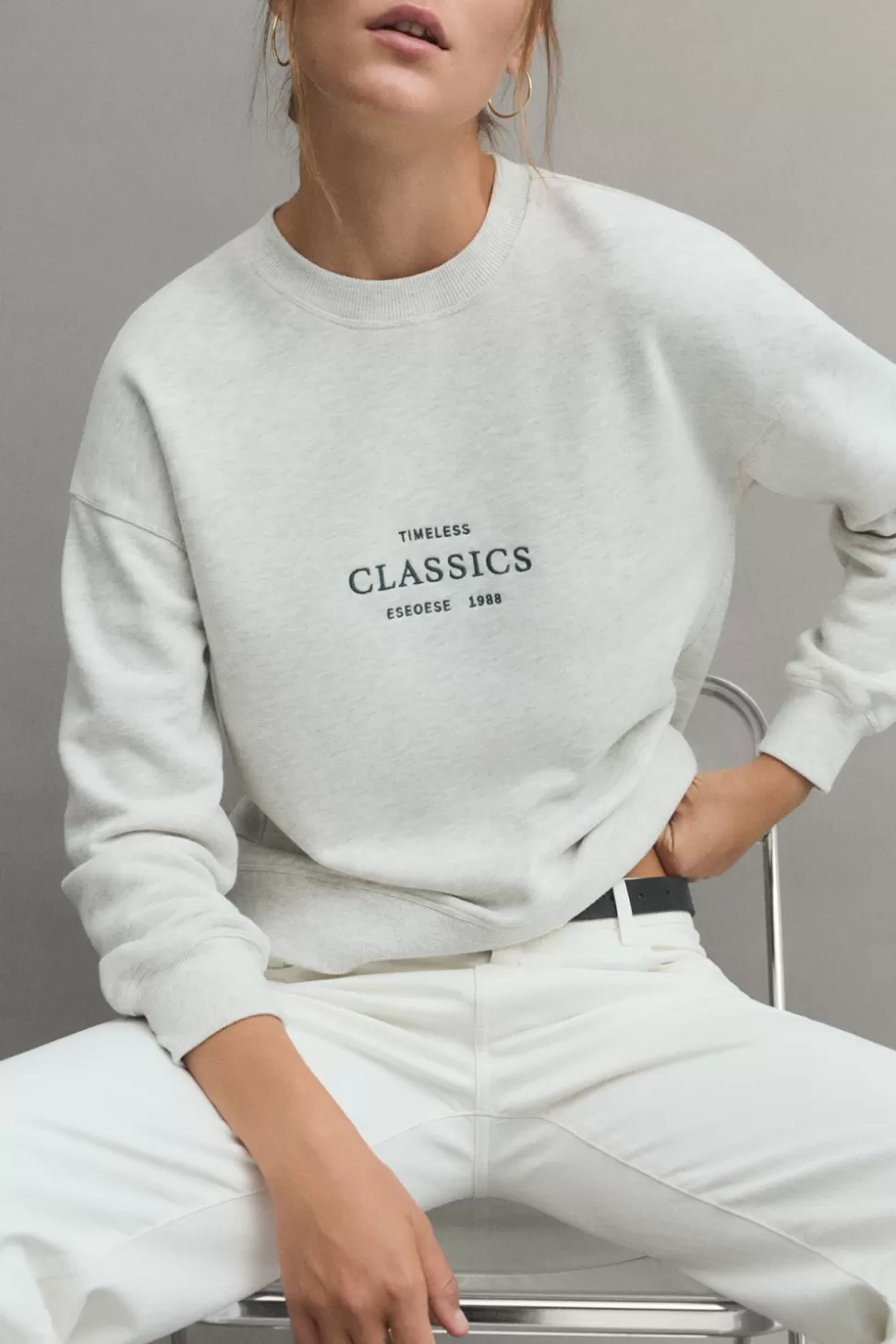 eseOese CLASSICS SWEATSHIRT GRIS Clearance