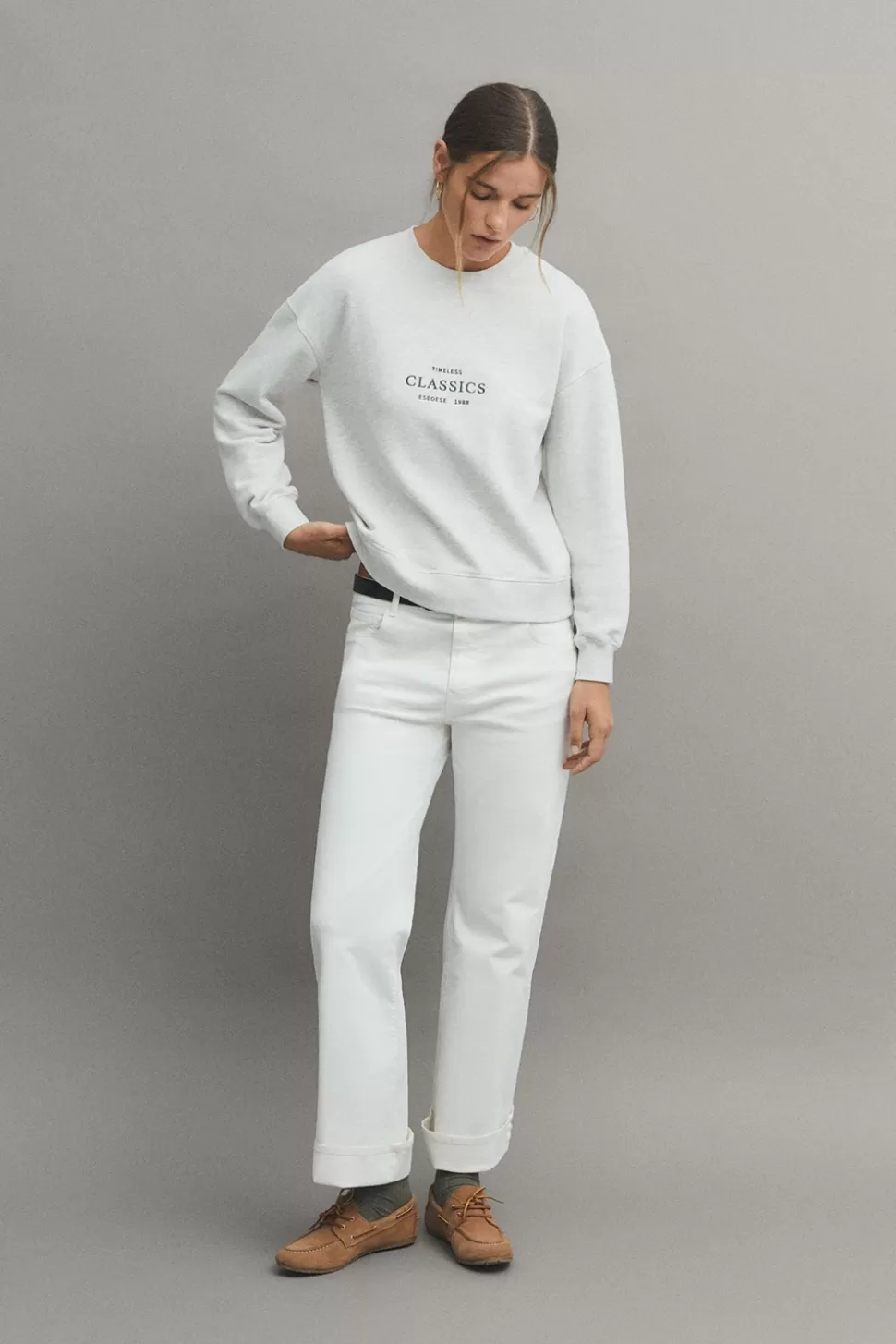 eseOese CLASSICS SWEATSHIRT GRIS Clearance
