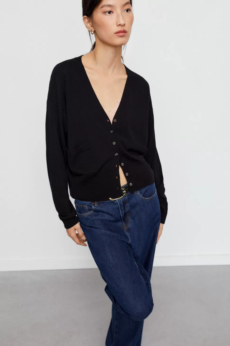 eseOese COCOON CARDIGAN NEGRO Hot