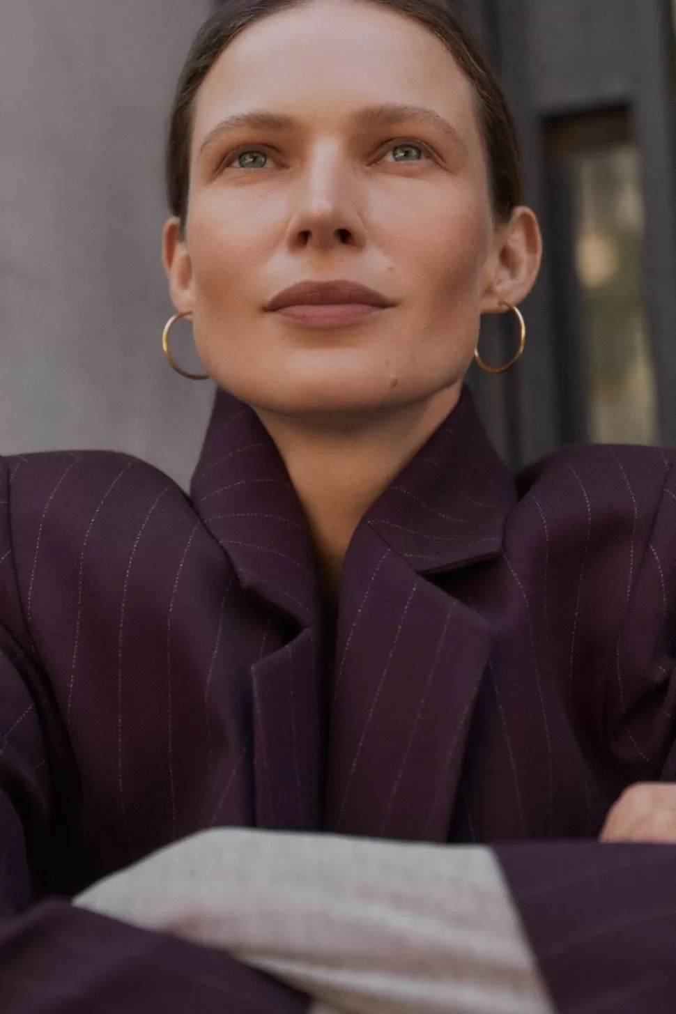 eseOese DIPLOMÁTICO BLAZER BERENJENA New
