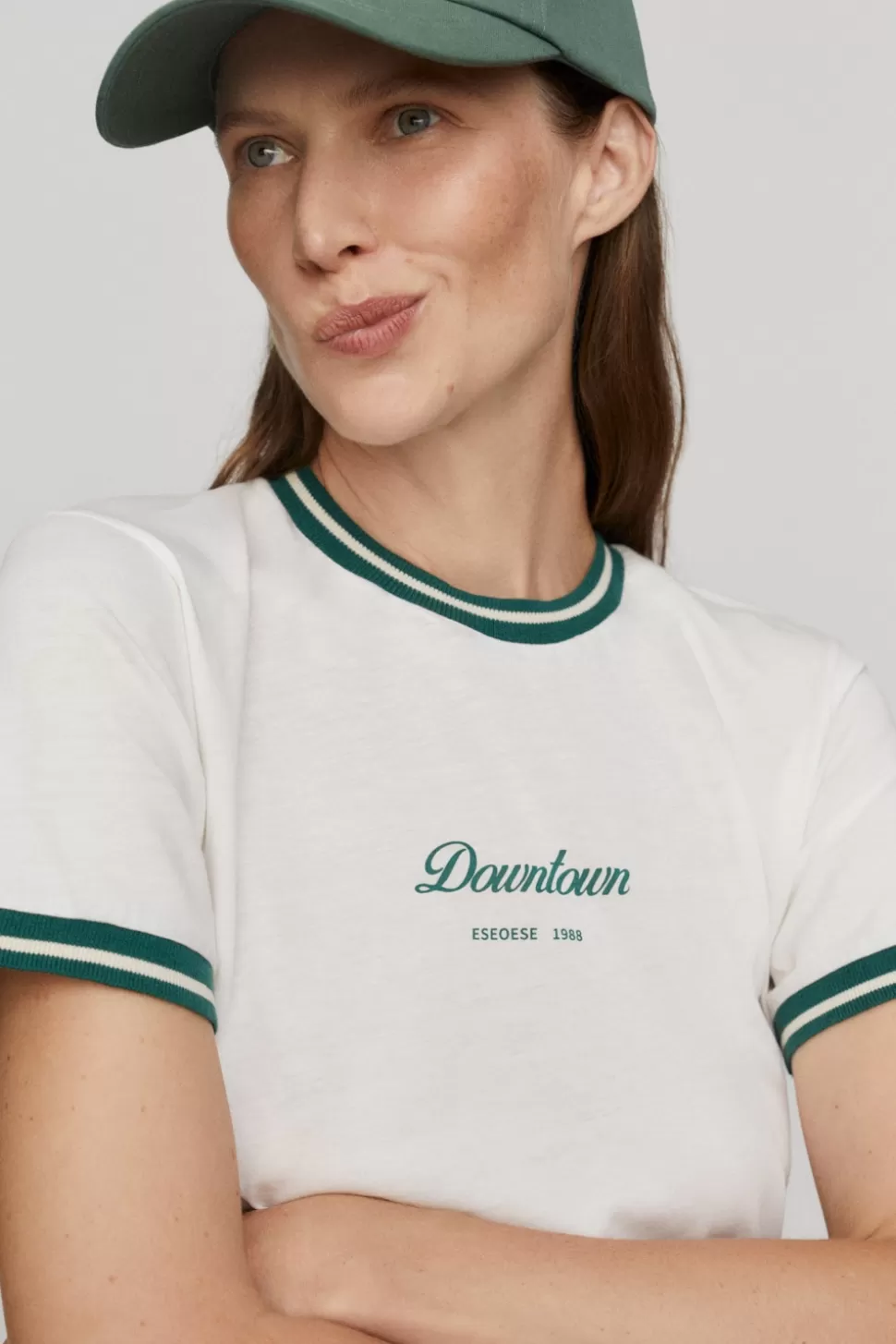 eseOese DOWNTOWN T-SHIRT ECRU Outlet