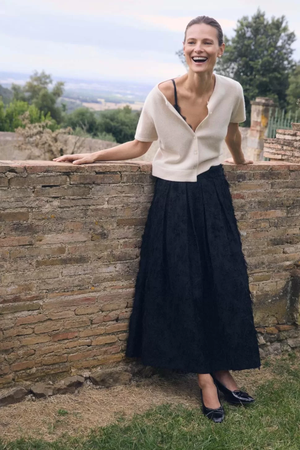 eseOese FIORELLA SKIRT NEGRO Flash Sale