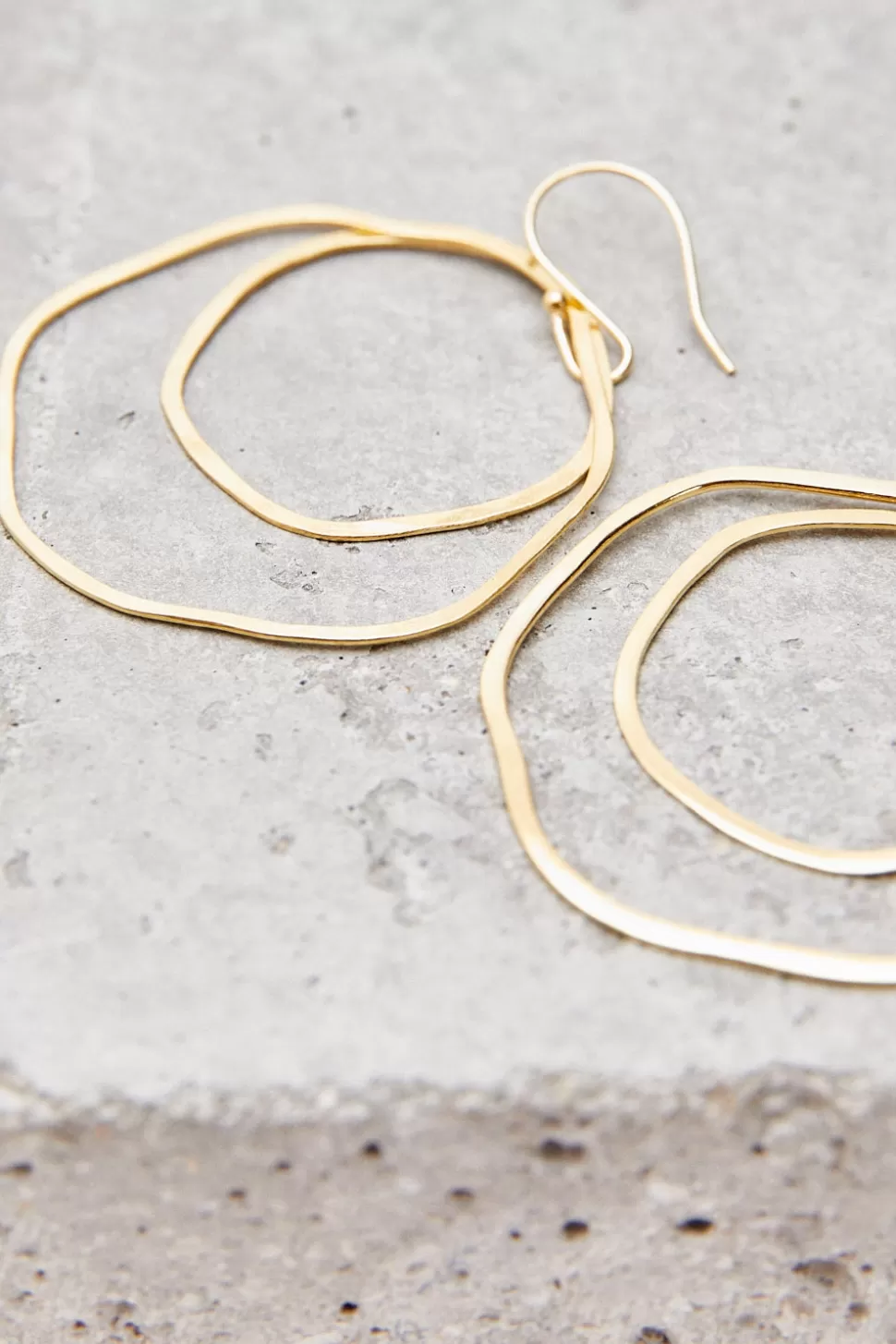 eseOese CIRCLE EARRINGS GOLD Sale