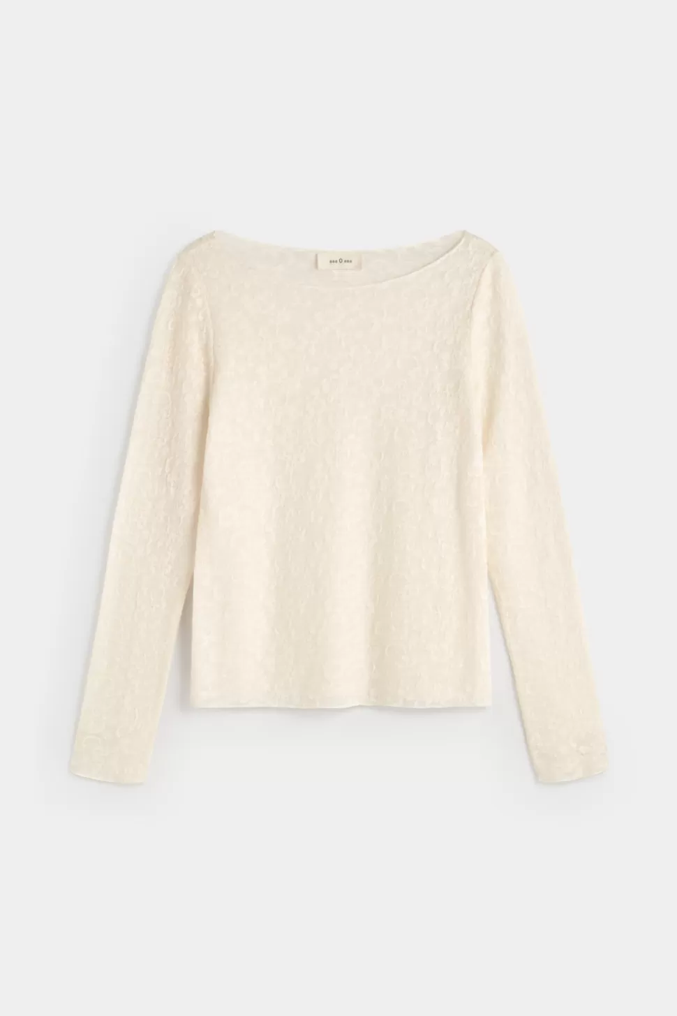 eseOese JANELLE JACQUARD T-SHIRT ECRU Store