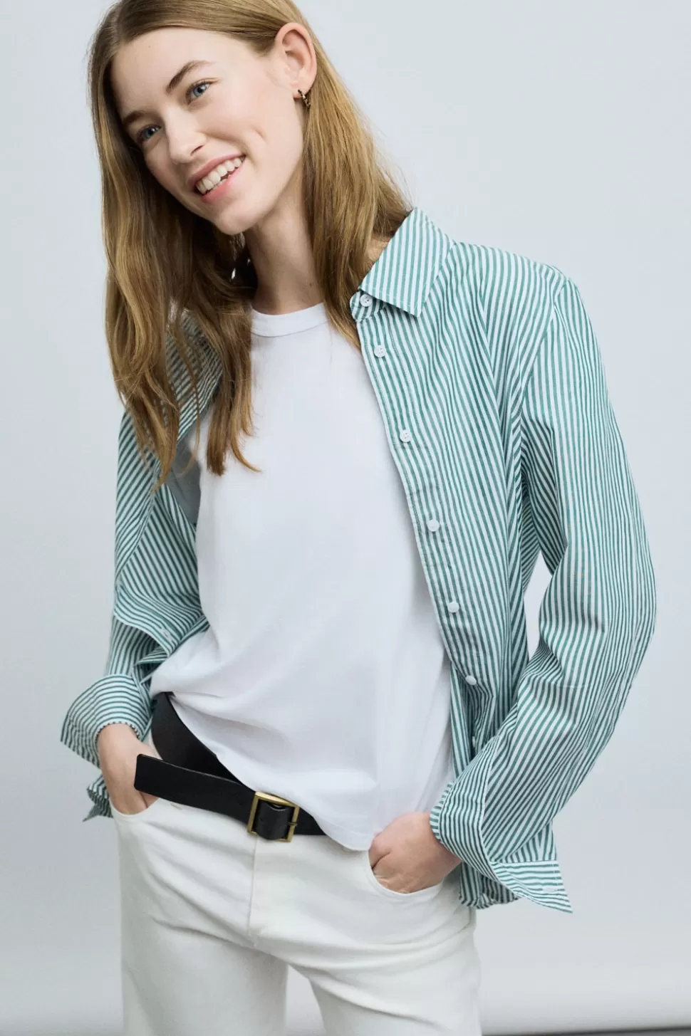eseOese KODAK STRIPES SHIRT GREENSTRIPE Online