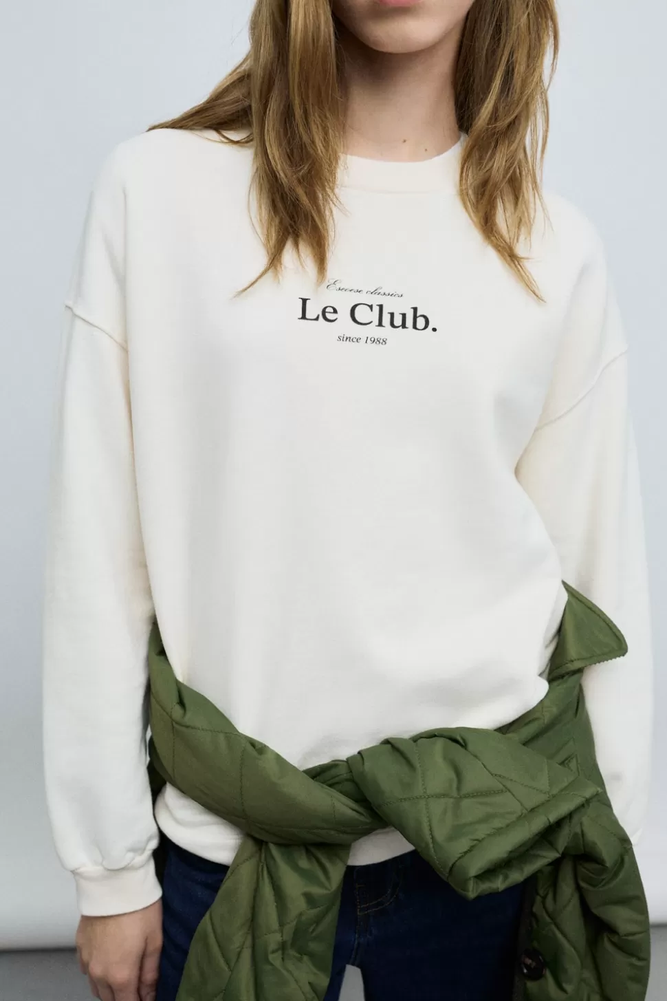 eseOese LE CLUB SWEATSHIRT ECRU Hot