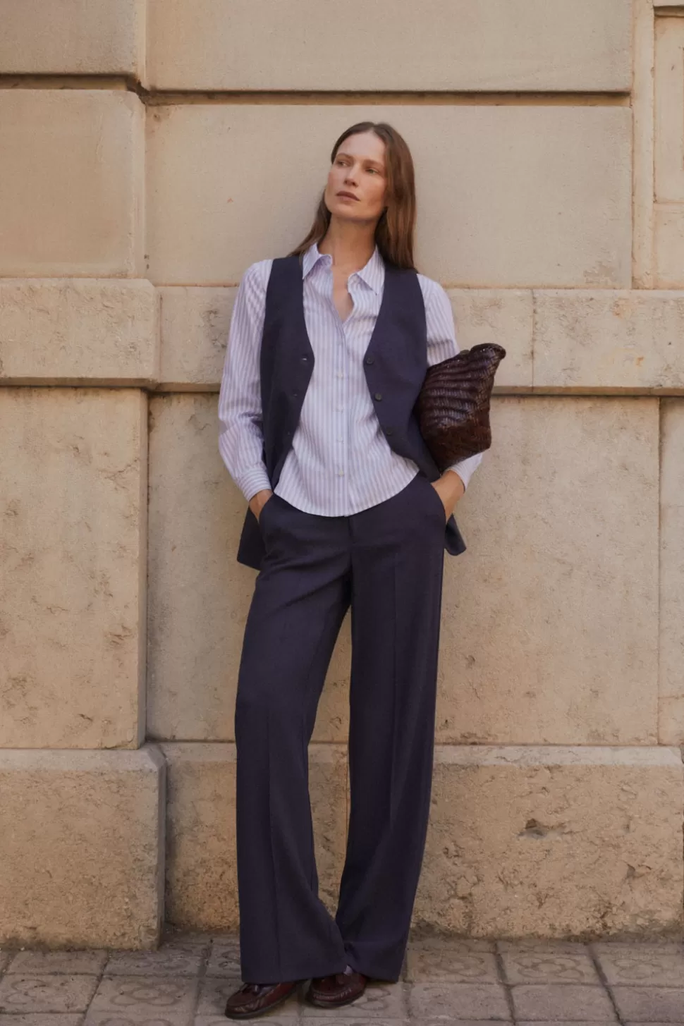 eseOese LINCOLN PANTS NAVY Hot