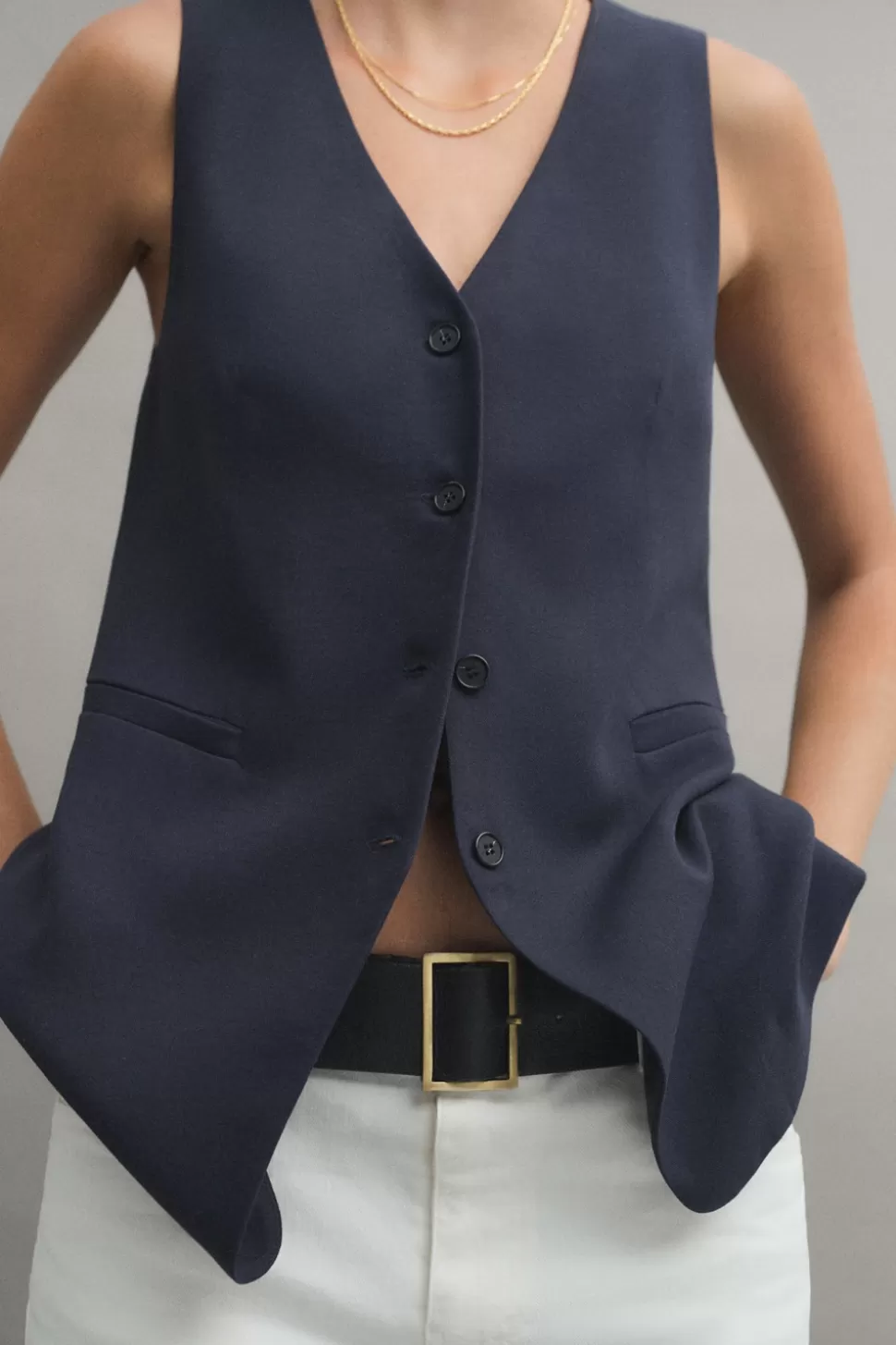 eseOese LINCOLN VEST NAVY Best
