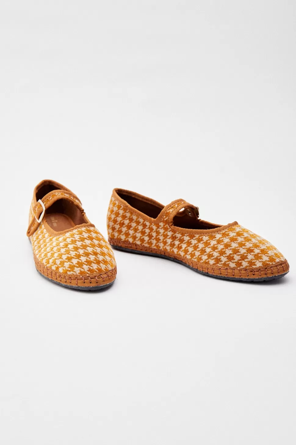 eseOese MARY JANE JACQUARD BALLET FLATS HOUDSTOOTH Discount