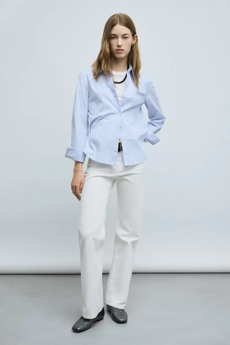 eseOese MINIMAL STRIPES SHIRT BLUESTRIPES Hot
