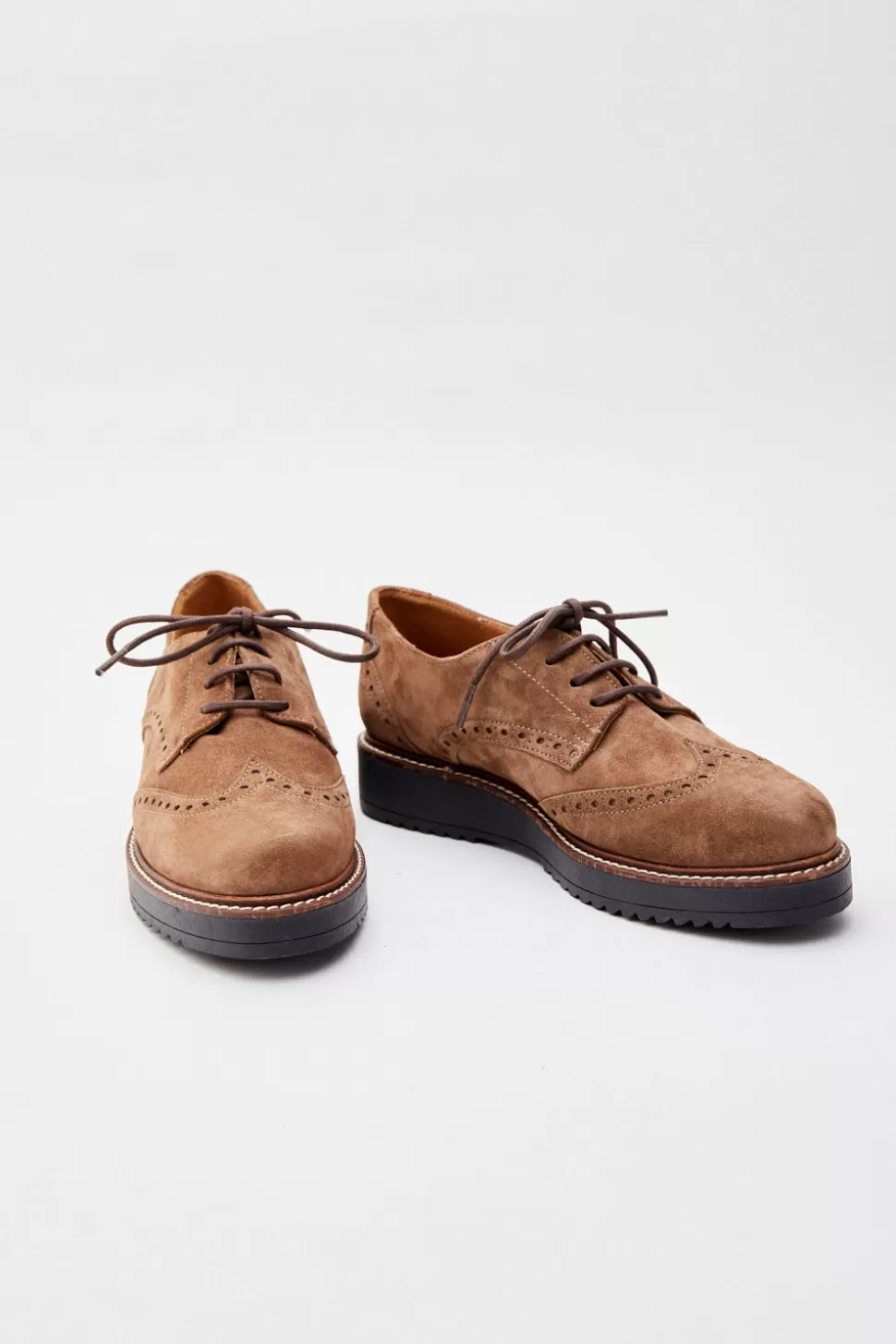 eseOese OXFORD SUEDE SHOES BROWN Cheap