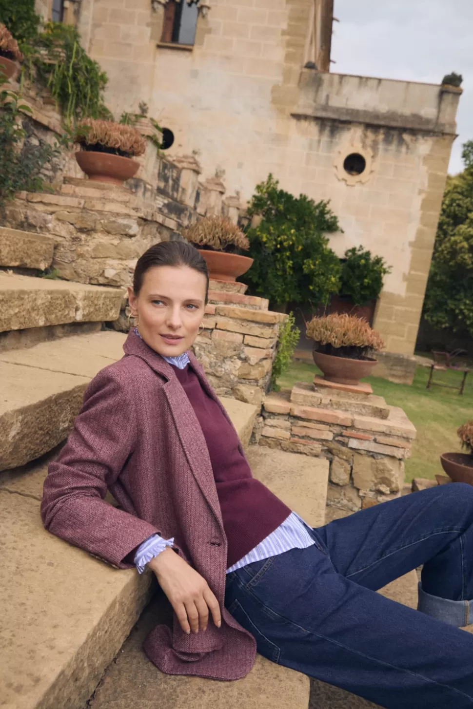 eseOese PORTMERION BLAZER BURDEOS New