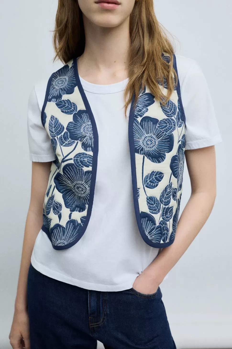 eseOese SAKURA VEST AZULKLEIN Outlet