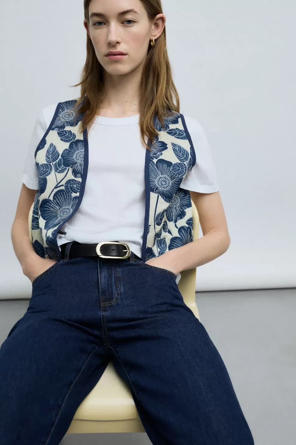 eseOese SAKURA VEST AZULKLEIN Outlet