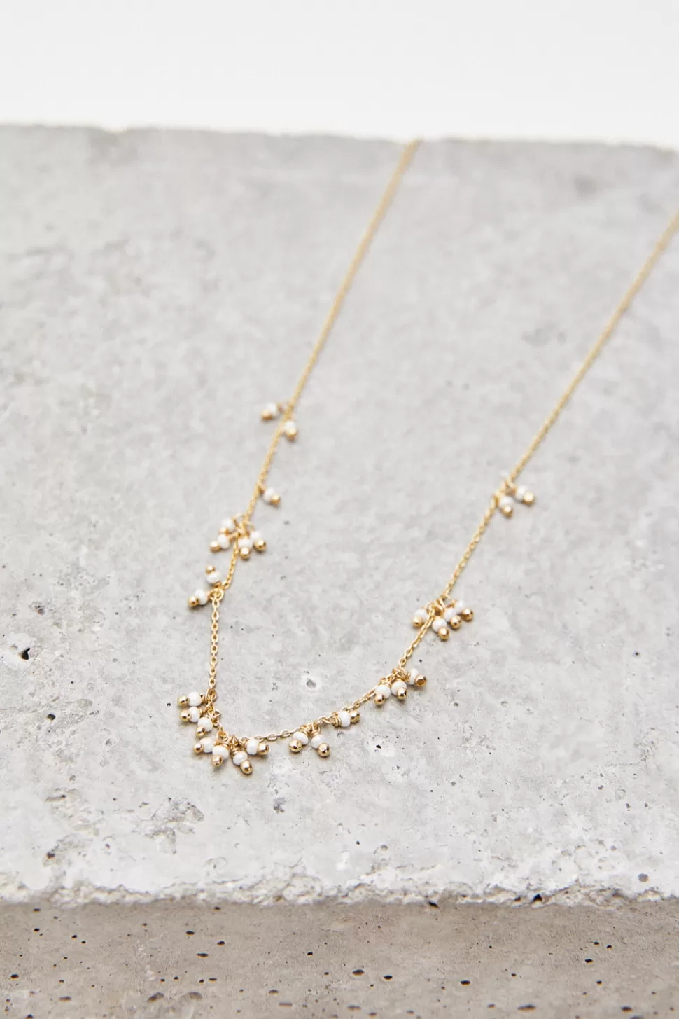 eseOese SEEDS NECKLACE GOLD+OFFWHITE Fashion