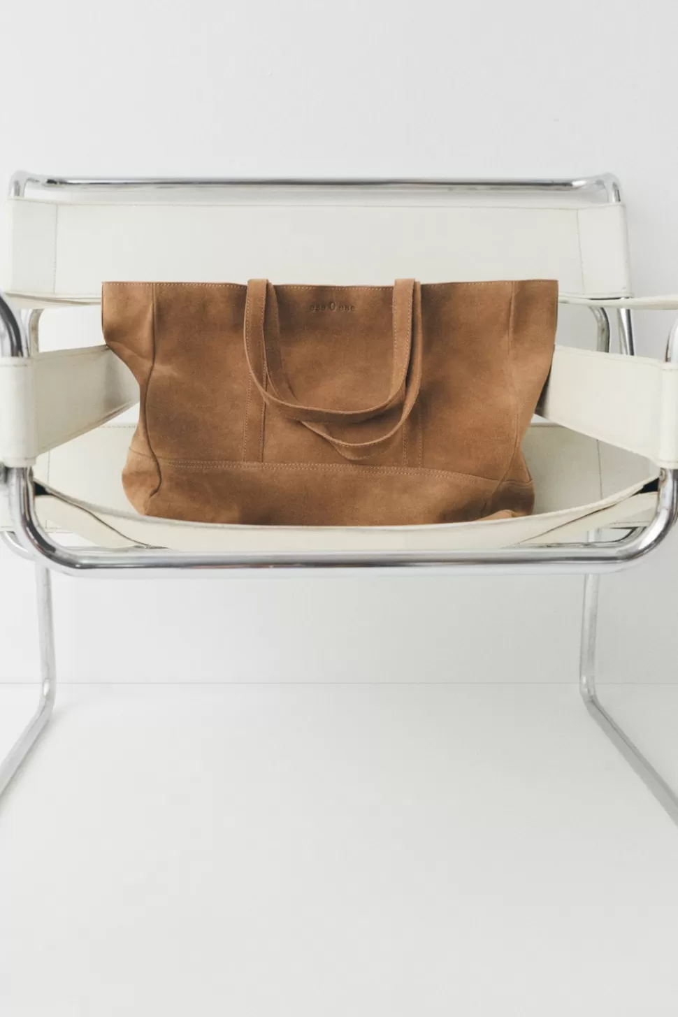 eseOese SHOPPER SUEDE BAG CAMEL New