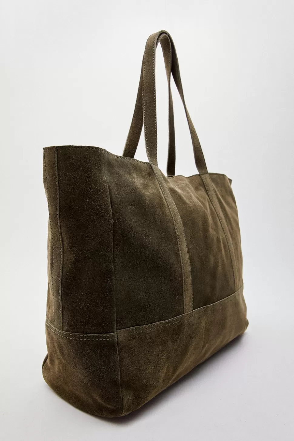 eseOese SHOPPER SUEDE BAG KHAKI Hot