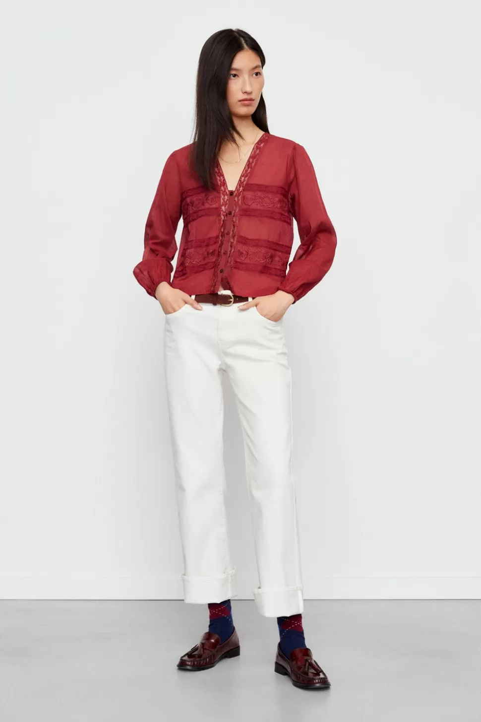 eseOese VALERIA SHIRT RUBYWINE Hot