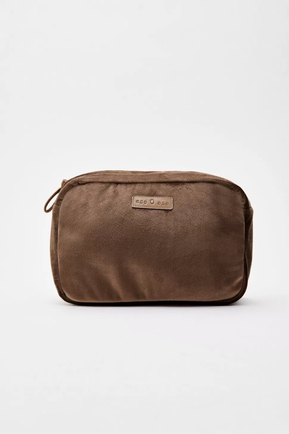 eseOese VELVET COSMETIC BAG TAUPE New