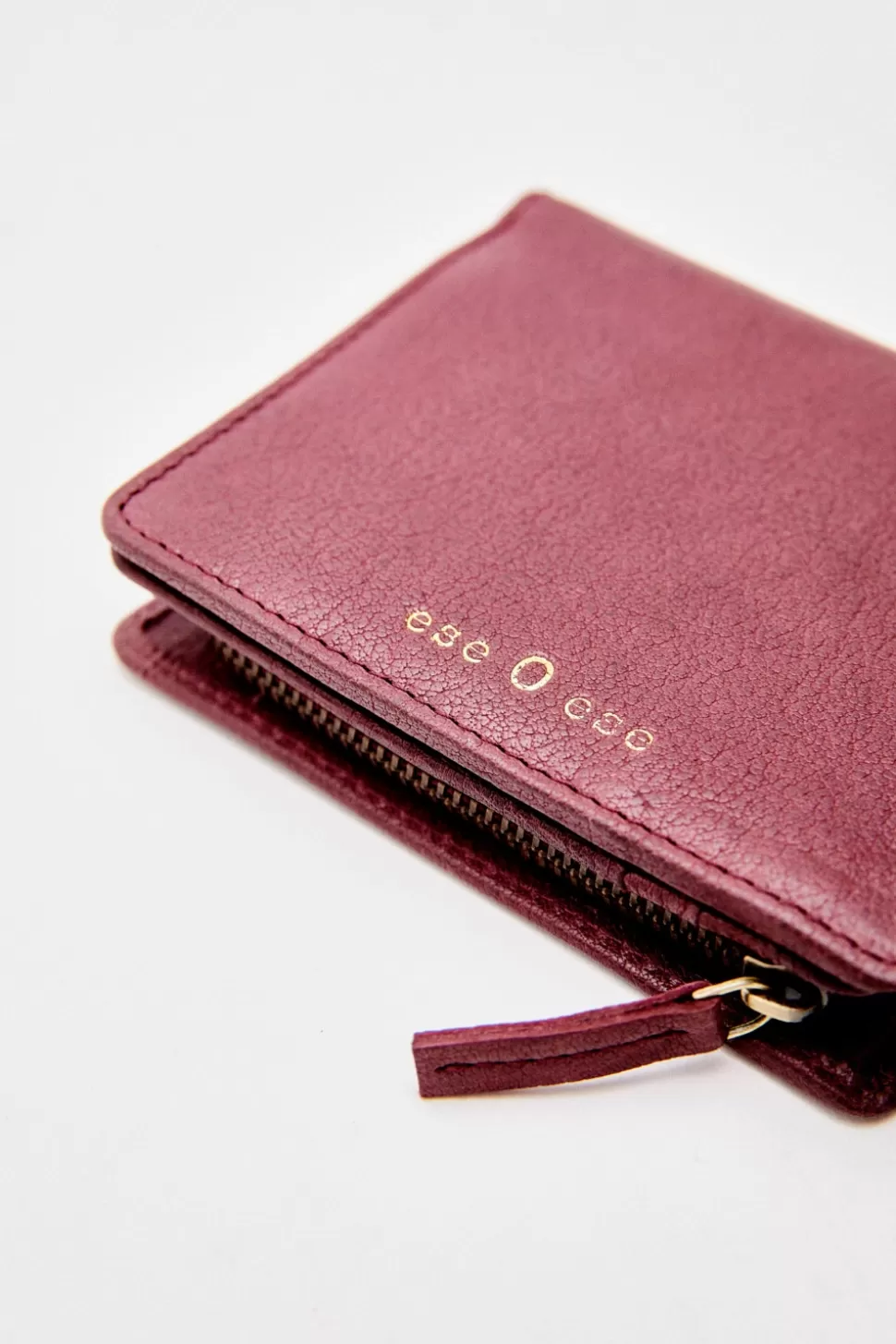 eseOese WALLET LEATHER BURGUNDY Cheap