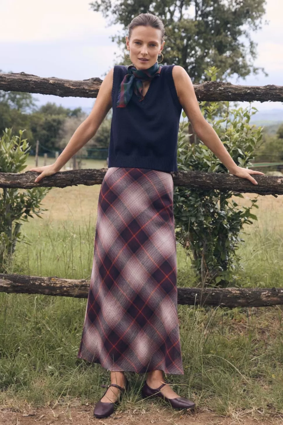 eseOese WINDSOR FOULARD CHECKS Best Sale
